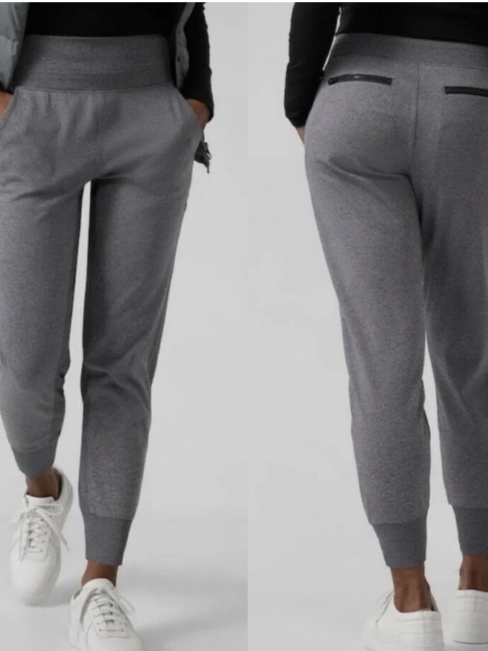 Athleta Gray Venice Jogger Pants Size Medium